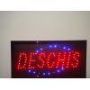 Reclama cu led deschis