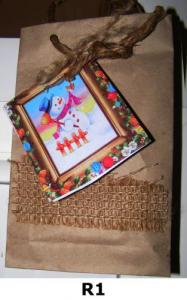 Pungi pentru cadou - model rustic