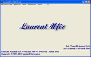 Programul informatic mijloace fixe LaurentMfix