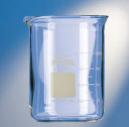 Pahare Berzelius, forma joasa, gradate, din sticla borosilicat