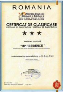 Obtinem certificate de clasificare turism
