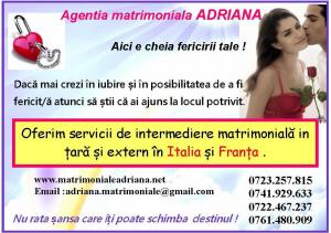 Agentia matrimoniala Adriana