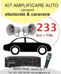 Sonorizare auto campanii electorale si caravane publicitare
