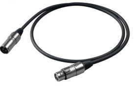 Proel Bulk 250LU1  Cablu de microfon  XLR 3P (m+t)1m