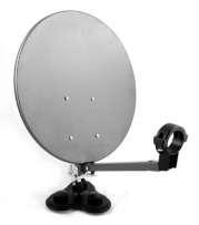 Antena satelit pentru camion cu 3 ventuze +LNB