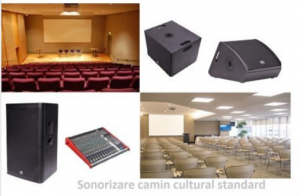 Sistem audio pentru camin cultural