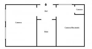 De vanzare apartament 1 camera in centru, Cluj